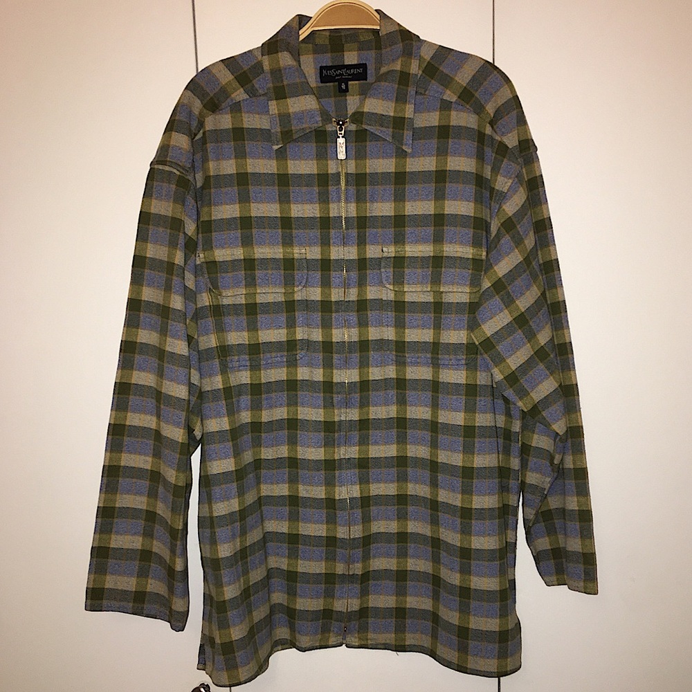 YSL Plaid Jacket Size XL